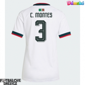 Mexiko Cesar Montes #3 Dámské Venkovní Dres MS 2026 Krátký Rukáv